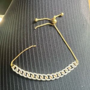 Diamond large link bolo bracelet (broken)